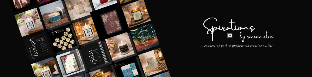Spirations by Saaema Spirations by Saaema, faith-inspired Islamic gifts including Qur'anic candles, Islamic wall art, spiritual journals and meaningful gifts for the Muslim home.